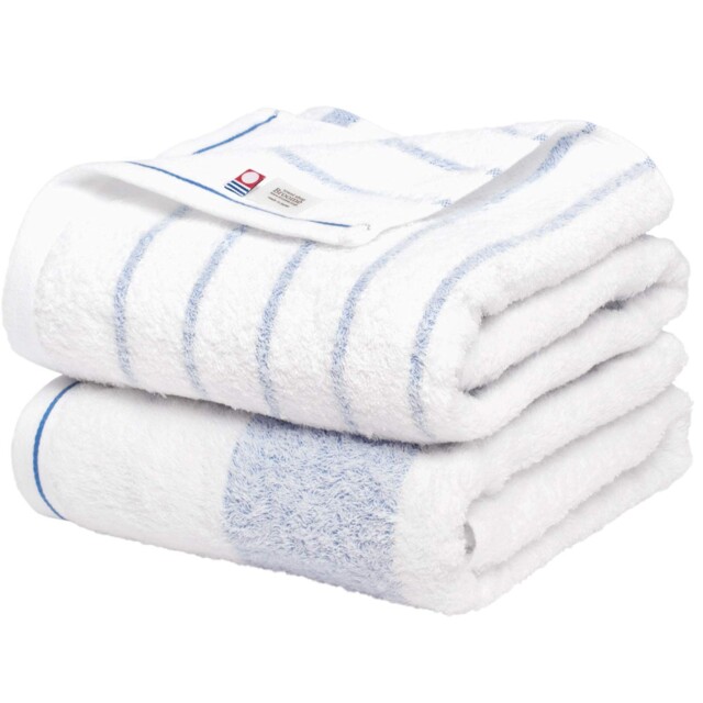 Imabari Towel Bath Towels 2pcs Natural Border Cotton Japan