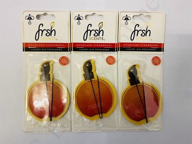 3 Packs Fresh Scents Car Air Freshener Choice Of 9 Scents Rose, Lime,