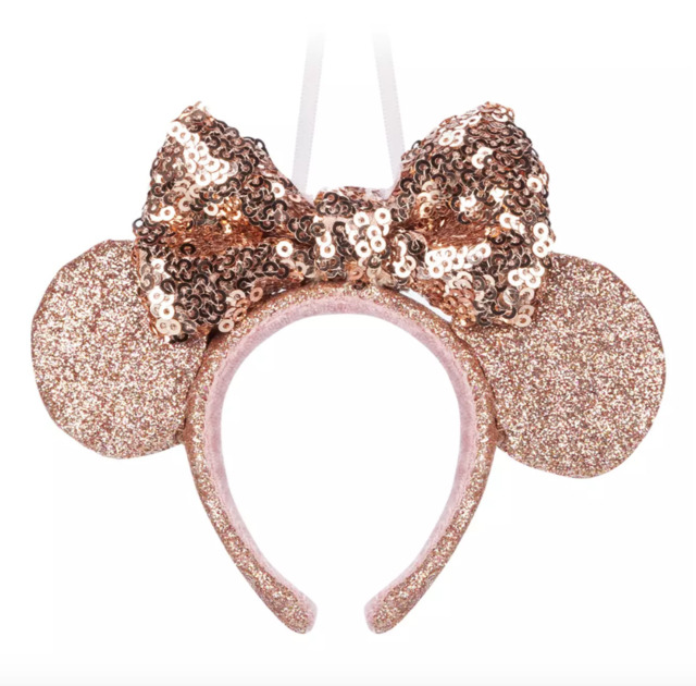 Disney Store Minnie Mouse Golden Ears Headband Hanging Ornament