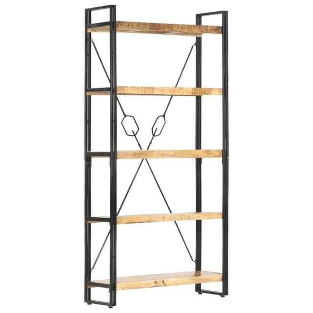 5-tier Bookcase 90x30x180 Cm Solid Mango Wood Vidaxl