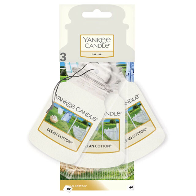 Yankee Candle Hanging Cardboard Car Jar Air Freshener Pack Of 3 Choose