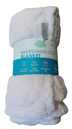 Marshmallow Blanket Clair De Lune For Pram 70 X 90cm Baby Pink Gift