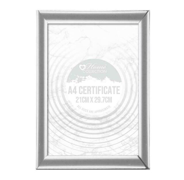 12 X A4 Certificate Silver Photo Picture Frames Wall Mountable