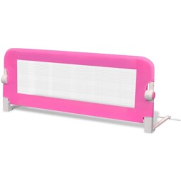 Toddler Bed Rail 102x42cm Pink Baby Kids Protective Guard Gate Vidaxl