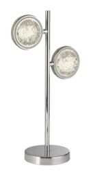 Table Light Silver Quartz Led Chrome Searchlight 28701-2cc