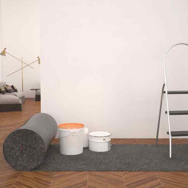 Non-slip Painter Fleece 50 M 180 G/m² Grey Vidaxl