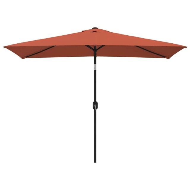 Outdoor Parasol With Metal Pole Garden Umbrella Patio Balcony Parasol