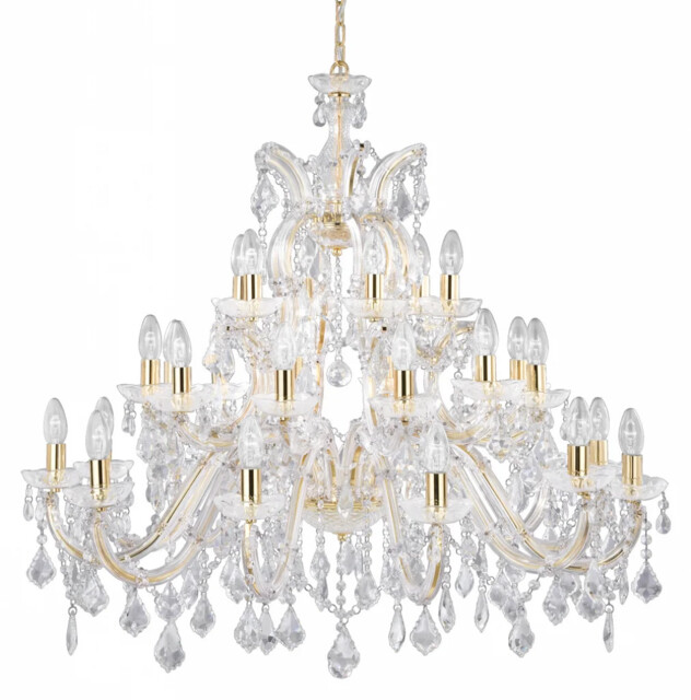 Ceiling Light Brass Marie Therese 30 Polished Searchlight 1214-30