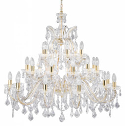 Ceiling Light Brass Marie Therese 30 Polished Searchlight 1214-30