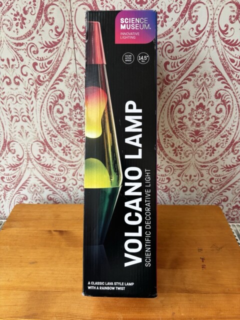 "Funtime Gifts Science Museum 14.5"" Volcano Lamp With A Rainbow Twist"