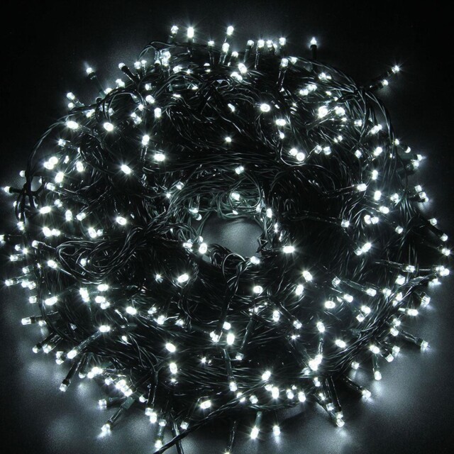 100-2000 Led String Fairy Lights Mains Plug In Outdoor Christmas Tree