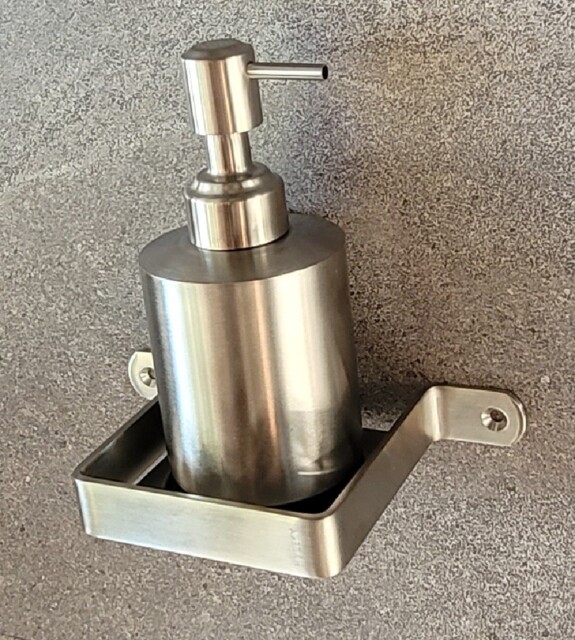 Haceka Ixi Soap Dispenser With Holder (415117) 100% Stainless Steel