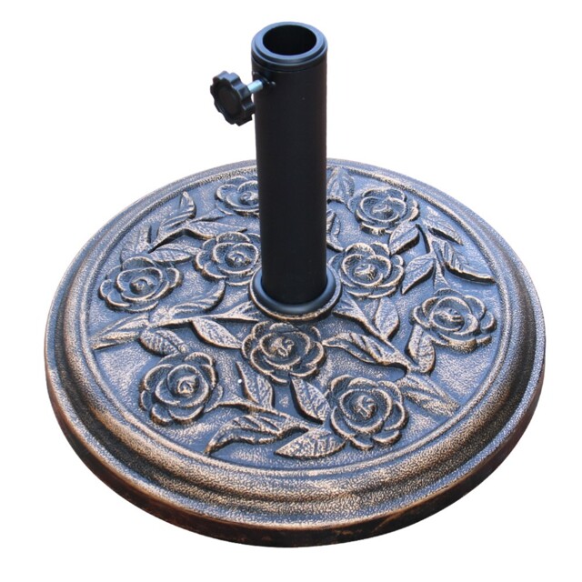 12kg Parasol Base Cast Iron Effect Heavy Duty Garden Umbrella Stand