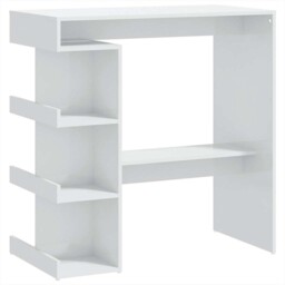Bar Table With Storage Rack Bar High Table Pub Table Engineered Wood