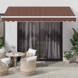 Manual Retractable Awning Brown 350x250 Cm Vidaxl