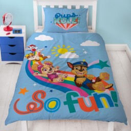 Paw Patrol Cool Single Duvet Cover Set Sky Fun Kids 2-in-1 Designs