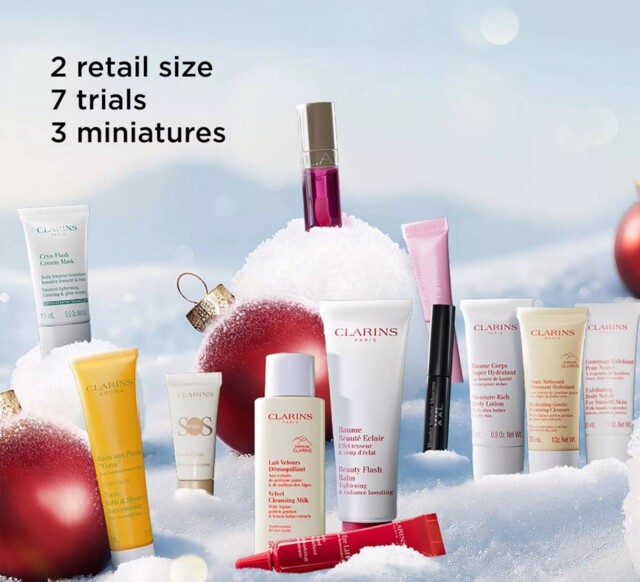 Clarins Women’s 12 Day Advent Calendar Skin Care Original - - Free