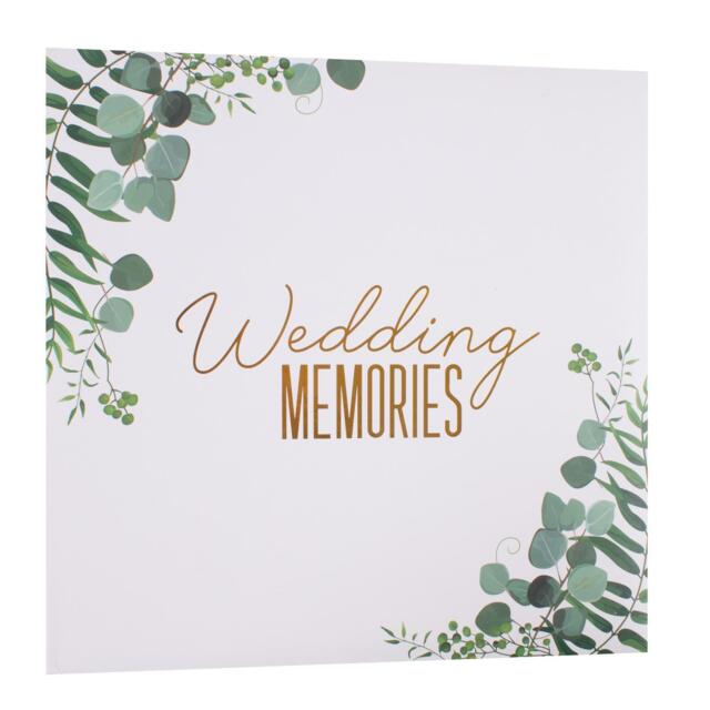 Wedding Photo Album White Green Eucalyptus Perfect Day Memories 200