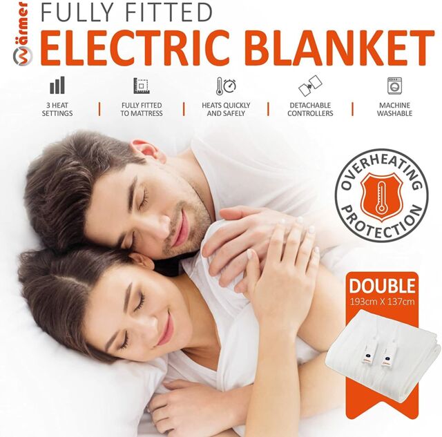 Wärmer Electric Blanket Underblanket Fully Fitted Sheet Overheat