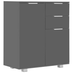 Modern Sideboard Cabinet With Doors And Drawers High Gloss Wooden