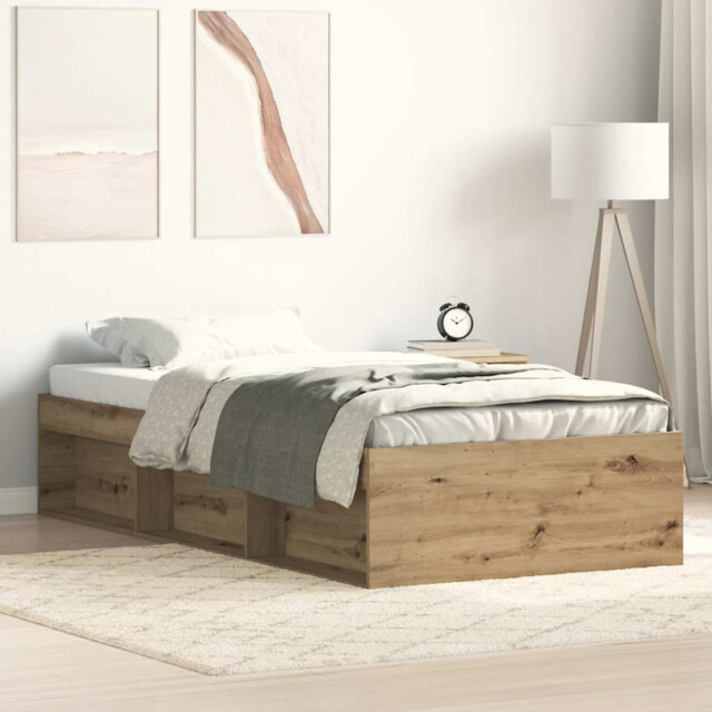 Bed Frame Artisan Oak 75x190cm Small Single With 6 Storage