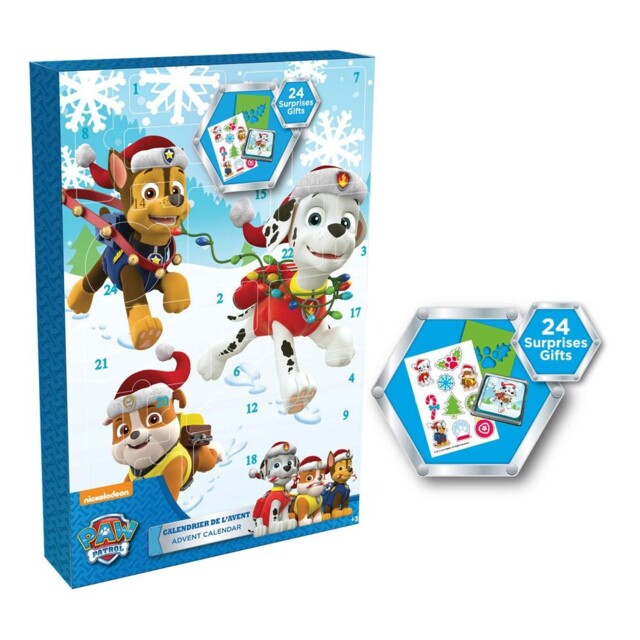 Paw Patrol Advent Calendar With 24 Surprise Gifts (cpaw086)