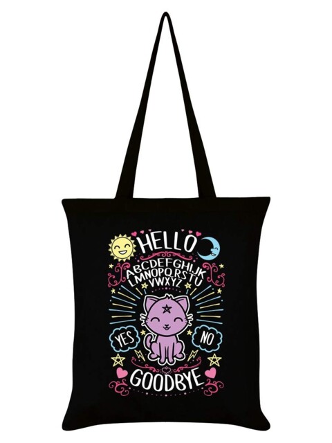 Grindstore Kawaii Tote Bag Black 38x42cm Cute Design Shopping Bag
