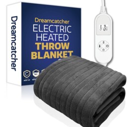 Dreamcatcher Heated Throw Blanket, 9 Heat Settings, 12hr 160 X 120cm,