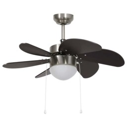Ceiling Fan With Light Dark Brown Ventilator Climate Control Accessory