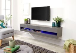 Galicia 180cm Wall Tv Unit With Led Tv Unit Console Stand Living Room