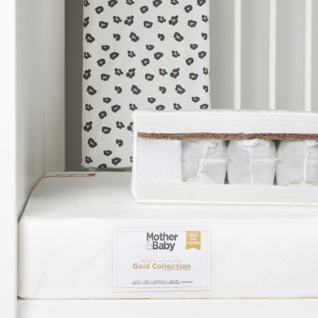 Cot Bed Mattress 140x70cm -pure Gold Anti-allergy Coir Pocket Sprung