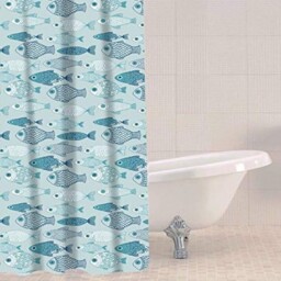 "Sabichi Peva Blue Shower Curtain - 180 X W 70.9"" X L (1 Panels),"