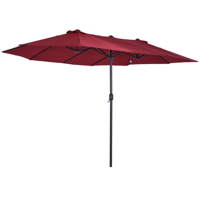 Outsunny 4.6m Garden Patio Umbrella Canopy Parasol Sun Shade W/o Base