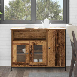 Sideboard Old Wood 100 X 35 X 75 Cm Engineered Wood Vidaxl