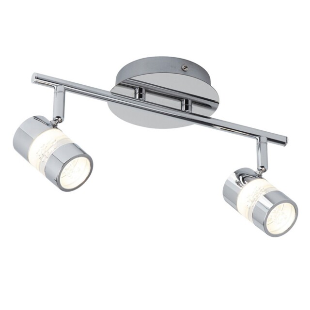 Ip44 Chrome Finish Led Ceiling Light Fitting Spotlight Bar Home Office