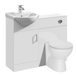 Vanity Unit Combined Sink Toilet Bathroom Suite Furniture Wc Set With