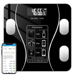 Smart Body Fat Digital Bathroom Scale – 180kg Capacity