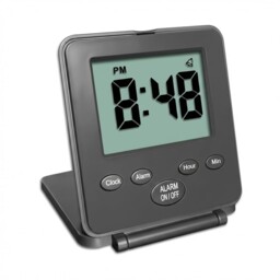 Digital Travel Alarm Clock No Bells No Whistles Simple Silent Battery
