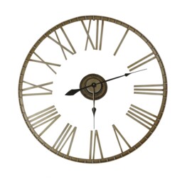 Charles Bentley Extra Large Outdoor Skeleton Wall Clock Bronze