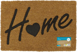 Jvl Rubber Embossed Coir Home Door Mat Doormat 40cm X 60cm 02-090