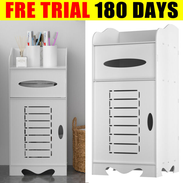 Modern Bathroom Bath Toilet Storage Cabinet Floor Shelves Organizer