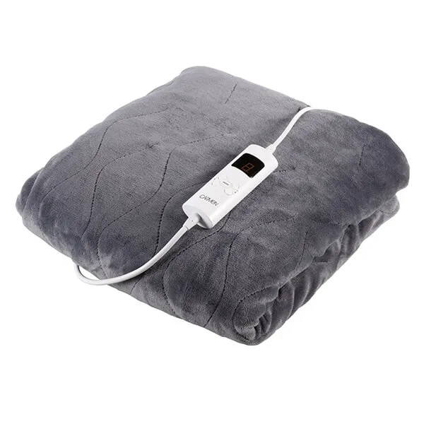 Carmen Fleece Electric Over Blanket 160x130cm Grey