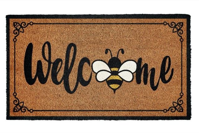 Groundsman Welcome Bee Doormat 40x70cm