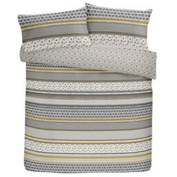 Fusion Retrace Stripe-easy Care Duvet Cover Set Polyester-cotton,