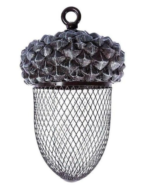 Acorn Bird Feeder Hanging Outdoor Garden Patio Terrace Tree Mesh