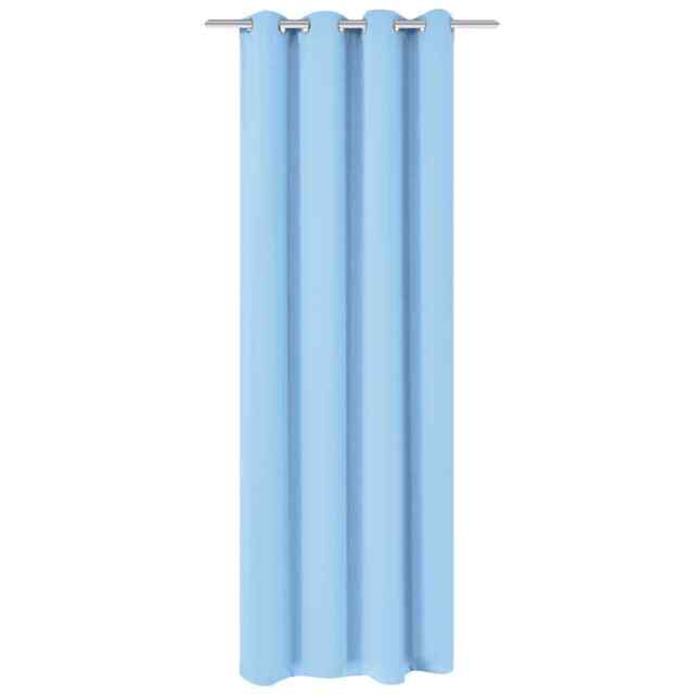 Blackout Curtain With Metal Eyelets 270x245 Cm Turquoise Vidaxl