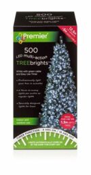 Premier - 500 Led Multi Action Treebrights With Timer - White/green