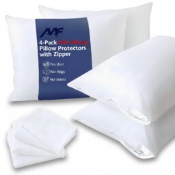 Pillow Protectors 4 Pack Anti Allergy Feather Bed 4 Count (pack Of 1),