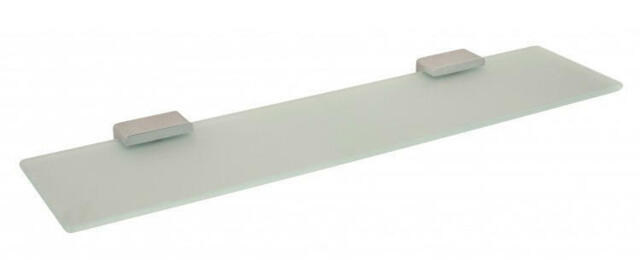 Vado Shama Frosted Glass Shelf With Chrome Bracket Sha-185-c/p