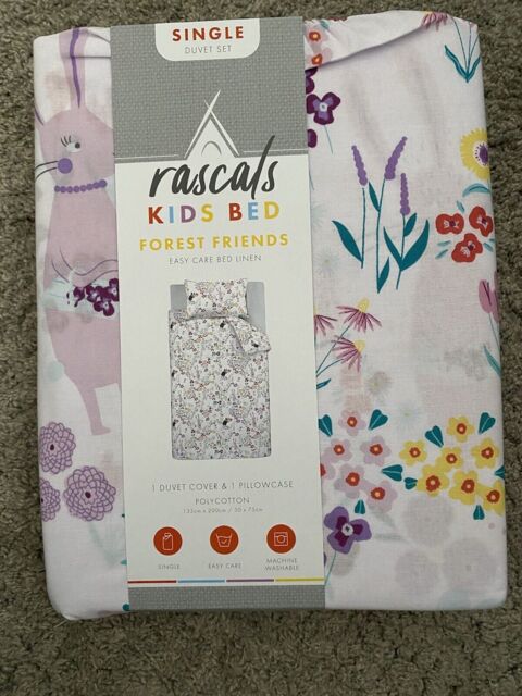 Rascal's Kids Forest Friends Single Bed Duvet Set